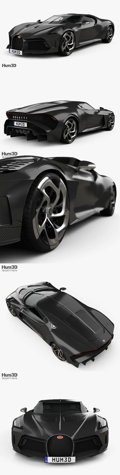 Bugatti La Voiture Noire 2019 3D Model