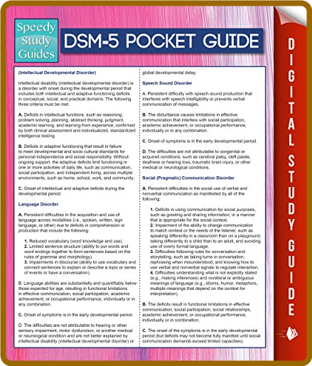 DSM-5 Pocket Guide (Speedy Study Guides)