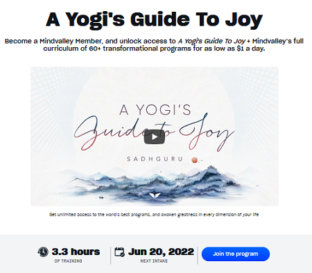 MindValley - Sadhguru - A Yogi's Guide To Joy