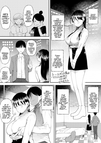 NTR Seiheki no Kanojo no Tame ni Sex Friend wo Sagasu Joshi Daisei-chan Hentai Comic