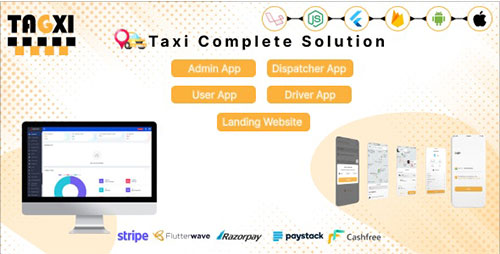 Tagxi v1.1 - Flutter Complete Taxi Booking Solution - 37567287