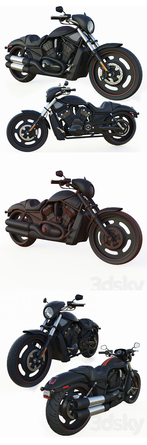 Harley-davidson night rod 3D Model