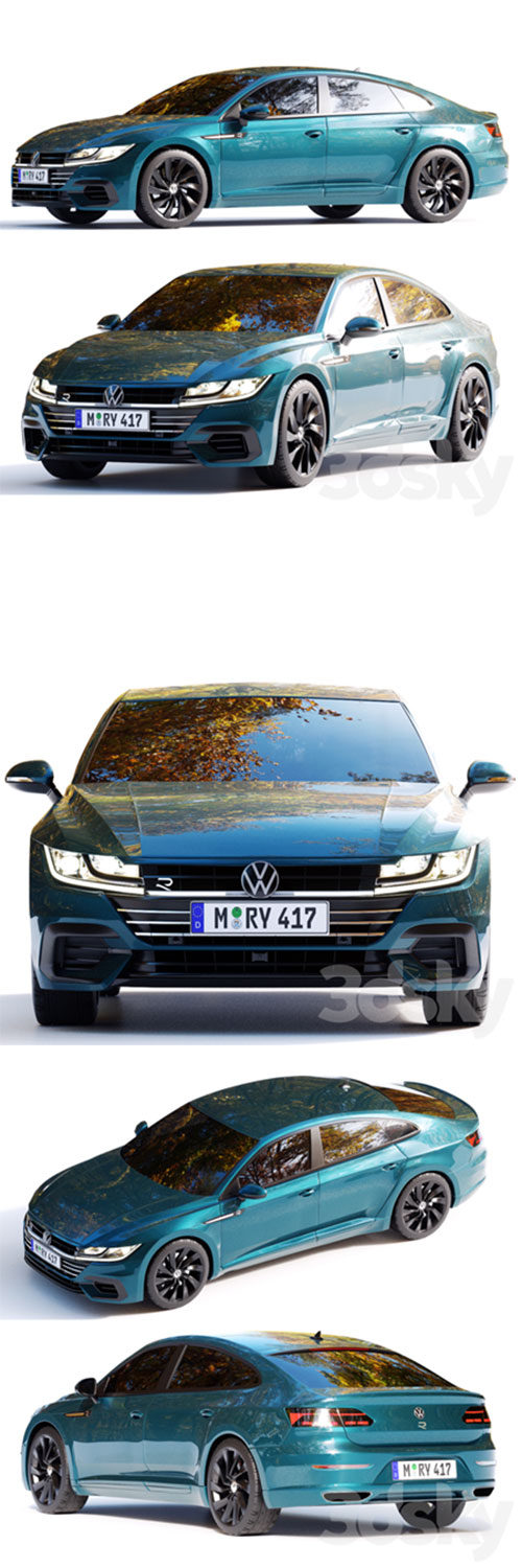 Volkswagen Arteon 2021 R-line 3D Model