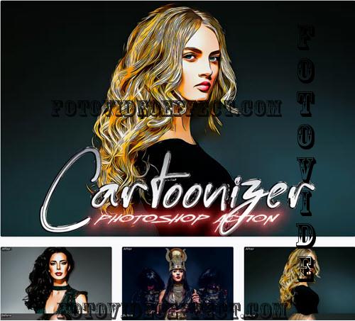 Cartoonizer Photoshop Action - 6CE2LSR