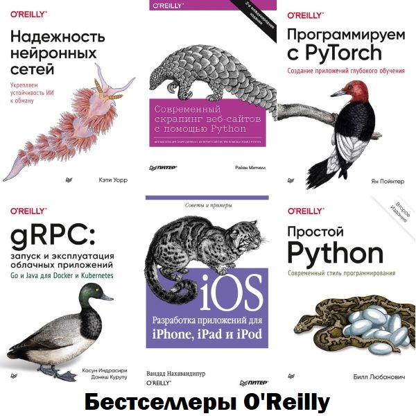 Бестселлеры O'Reilly в 104 книгах (PHP, MySQL, JavaScript, CSS и HTML5, jQuery, C) (2008-2022) PDF, DJVU, FB2