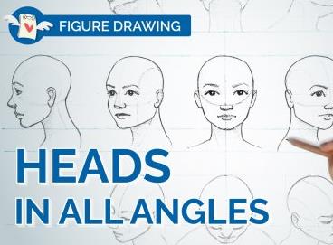 How to Draw Faces & Head Angles for Portraiture / Figure Drawing / Character Design