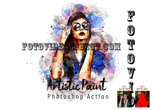 Artistic Paint Photoshop Action - 7308696