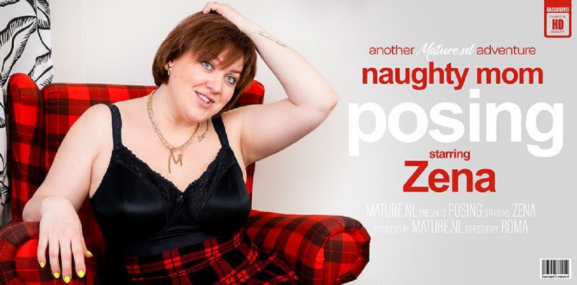 [Mature.nl] Zena (41) - Zena is a curvy mom that loves to strip slowly / 14502 [16-06-2022, Big ass, Pantyhose, Masturbation, Solo, 1080p]