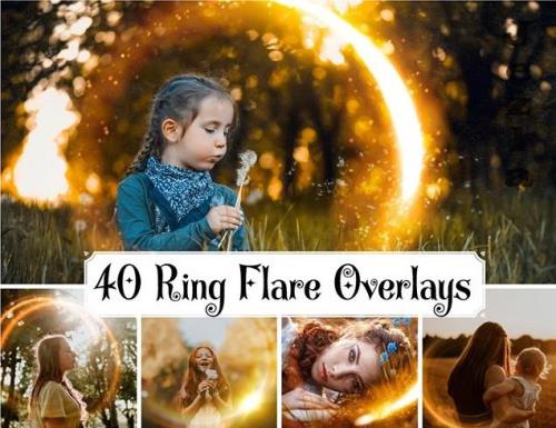 Ring Lens Flare Overlays, Sunlight Overlays, Lens Flare - 1839807