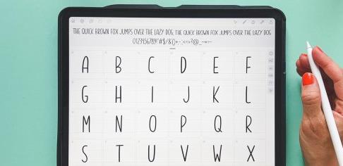 Design a Hand Drawn Font on Your iPad and Sell on Creative Market