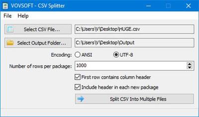 VovSoft CSV Splitter 1.7 + Portable