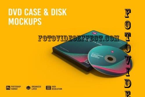 DVD Case & Disk Mockup - 7305232