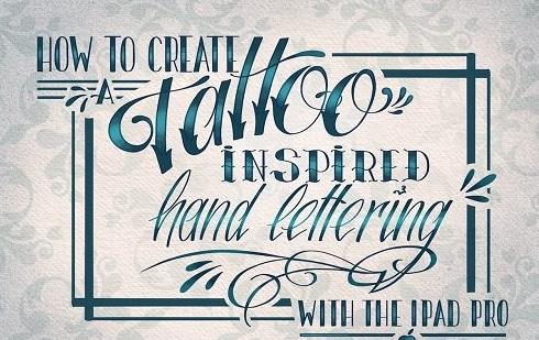 How to create a tattoo-inspired hand lettering with Procreate and the iPad Pro