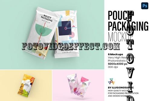 Pouch Packaging Mockup - 8 views - 7309809
