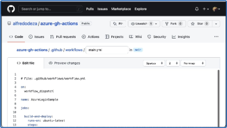 PRAGMATIC AI AZURE IN GITHUB ACTCIONS