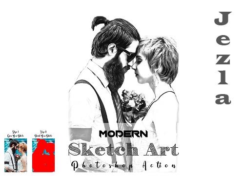 Modern Sketch Art PS Action - 7305151