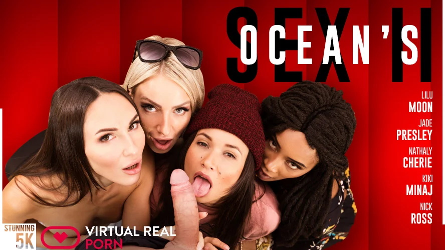 [VirtualRealPorn.com] Jade Presley, Kiki Minaj, Lilu Moon, Nathaly Cherie (Ocean s Sex II) [2018 г., babe, collection lesbian, cumshot, interracial, ocean s sex, pussy licking, the more, the merrier, vaginal sex, VR, SideBySide, 2700p] [Oculus Quest 2 / V