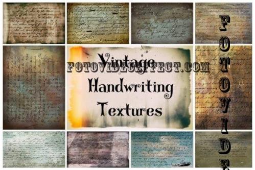 Vintage Handwriting Textures Set 1