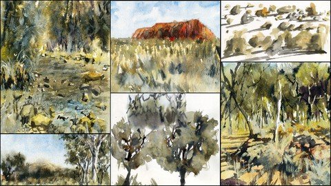 Australian Watercolor Landscapes Simplified