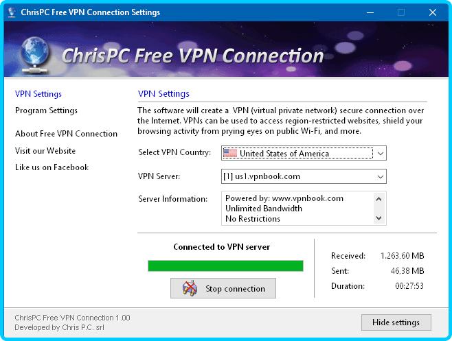 ChrisPC Free VPN Connection 3.06.20 22118cb30eb686810ebd53da1aed51f6