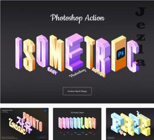 Isometric Photoshop Action - LRLZ94D Isometric Photoshop Action - LRLZ94D