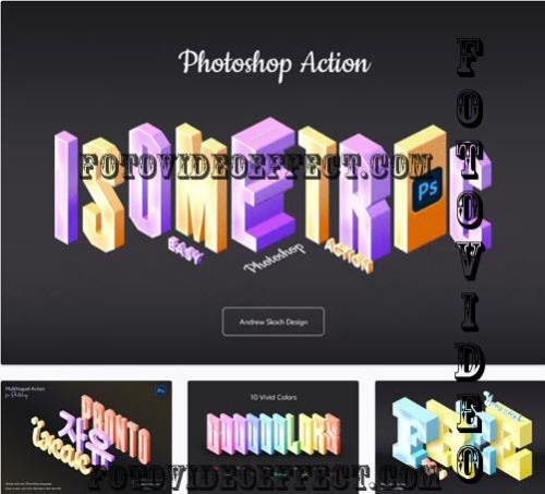 Isometric Photoshop Action - LRLZ94D