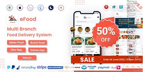 CodeCanyon - eFood v8.0 - Food Delivery App with Laravel Admin Panel + Delivery Man App - 30320338 - NULLED
