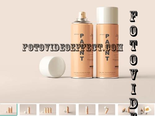 Spray Paint Can Mockups - 7324412