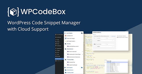 WPCodeBox v1.4.1 - The easiest way to add Code Snippets to WordPress