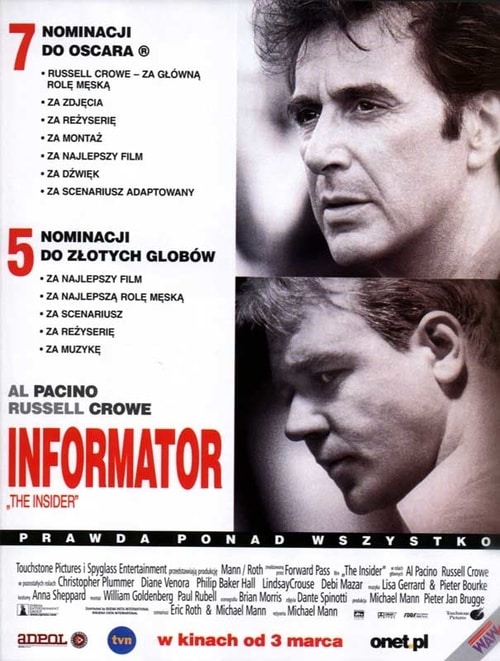Informator / The Insider (1999) MULTi.1080p.BluRay.x264-LTS ~ Lektor i Napisy PL