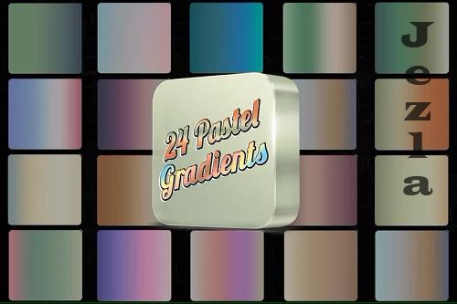 24 Pastel Gradients Photoshop