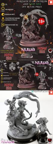 Nuwa, Chinese goddess 3D Print Model 
