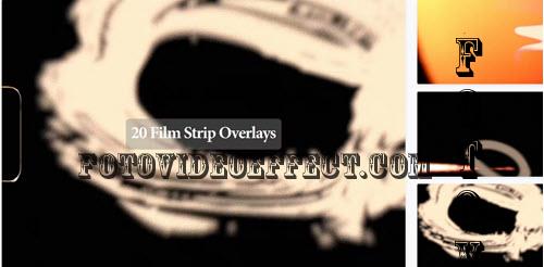 20 Film Strip Background Overlays