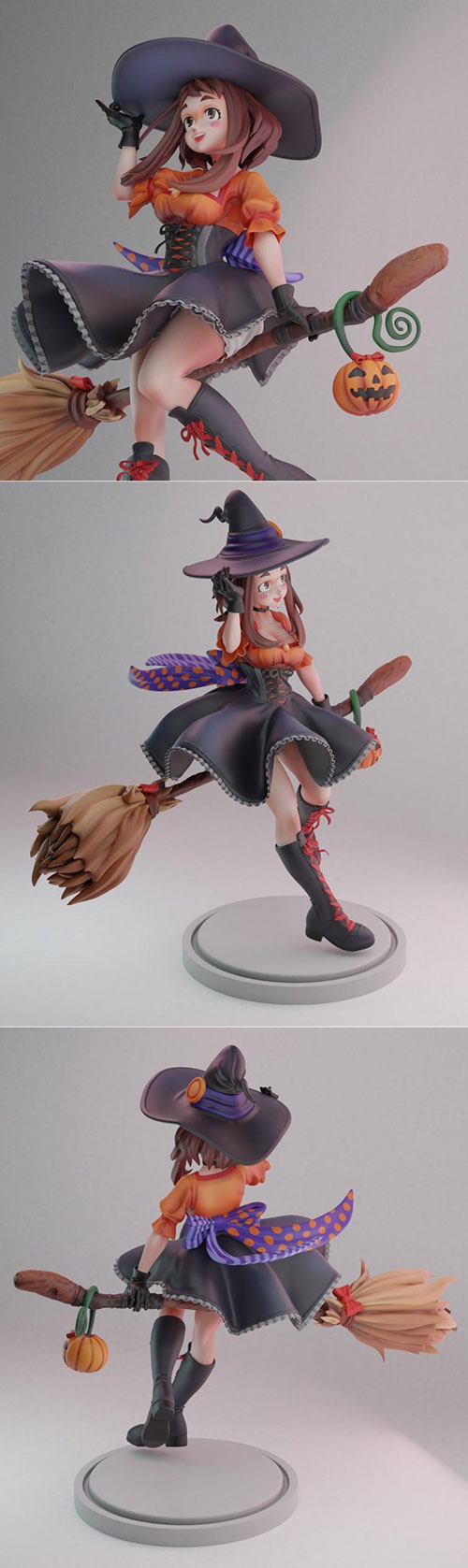 Witch Uraraka 3D Print Model