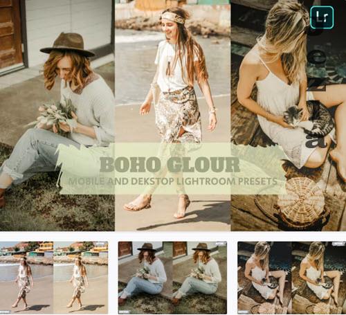 Boho Glour Lightroom Presets Dekstop and Mobile