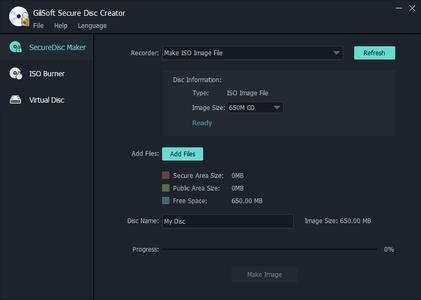 GiliSoft Secure Disc Creator 8.2