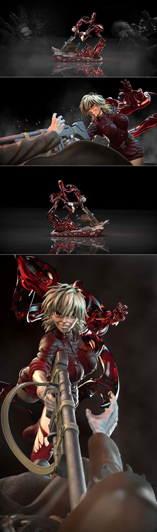 Hellsing Seras 3D Print Model 