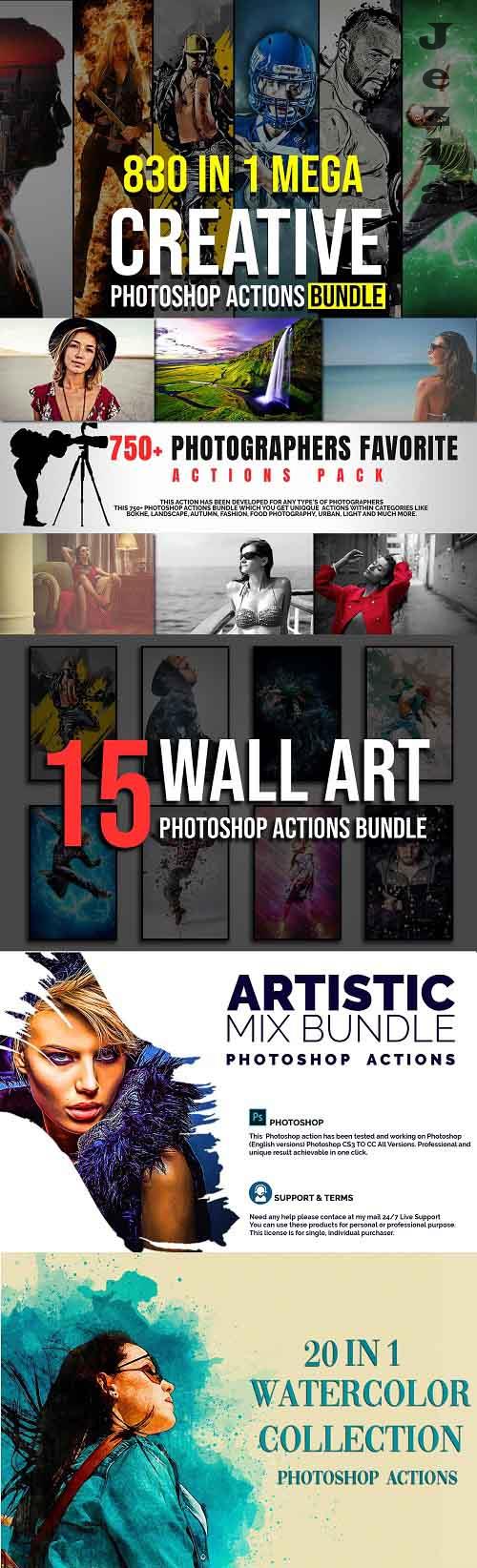 830 Creative Photoshop Action BUNDLE - 5132672 830 Creative Photoshop Action BUNDLE - 5132672