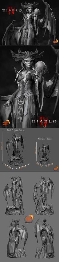 Lilith - Diablo IV 3D Print Model 