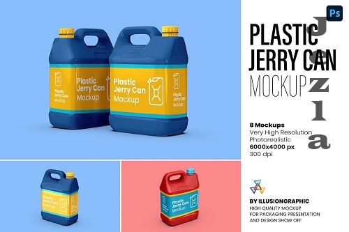Plastic Jerry Can Mockup - 8 views - 7329784