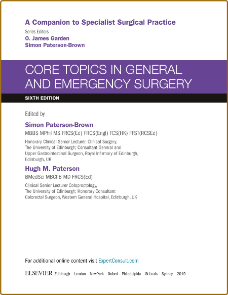  Core Topics in General & Emergency Surgery - A Companion to Specialist Surgical P... Cfde656b587f5cd556145dddf5ce183e