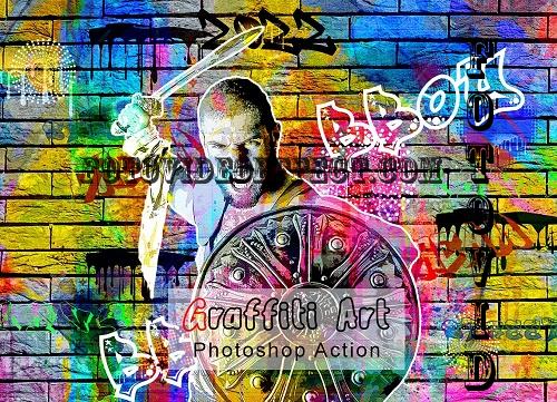 Creativemarket - Graffiti Art Photoshop Action - 4751742