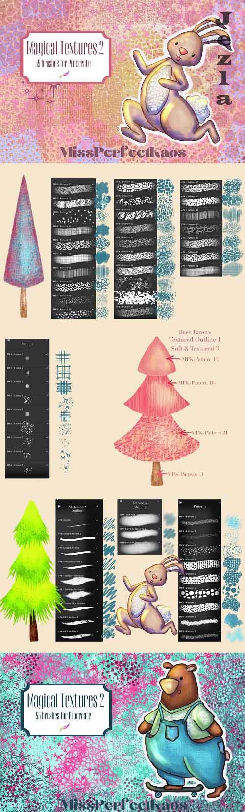 Magical Textures 2-Procreate brushes - 7333536