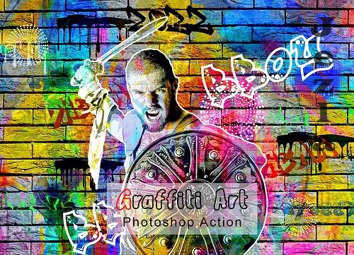 Creativemarket - Graffiti Art Photoshop Action - 4751742