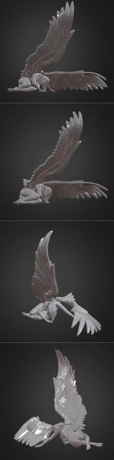 Angel caido 3D Print Model 