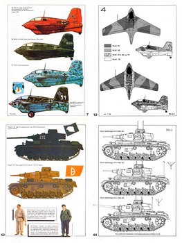 Aerei Modellismo 1983 - Scale Drawings and Colors