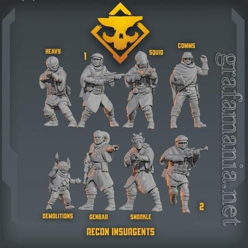 Insurgent Recon Squad 3D Print Model 