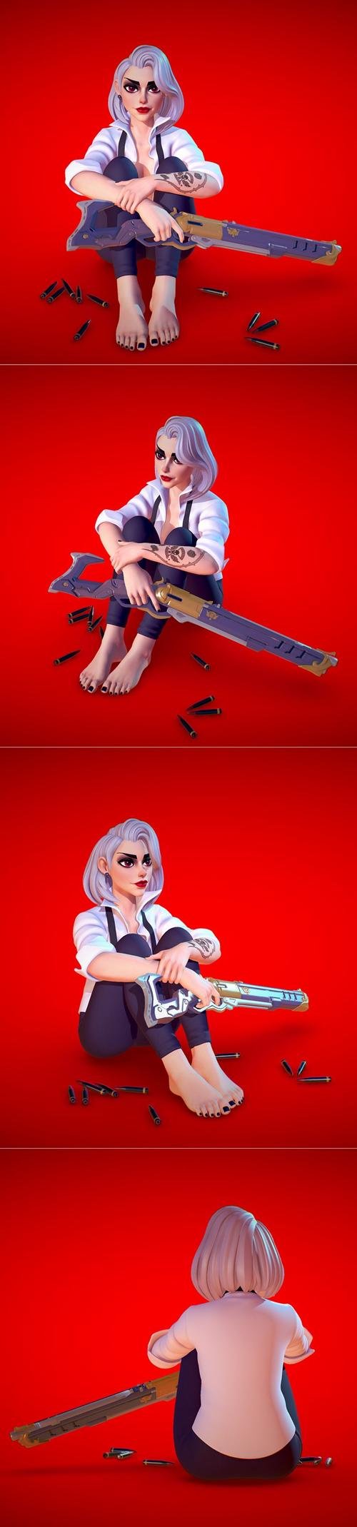 Ashe 3D Print Model 