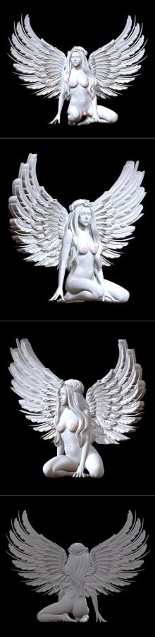 Girl naked 3D Print Model 
