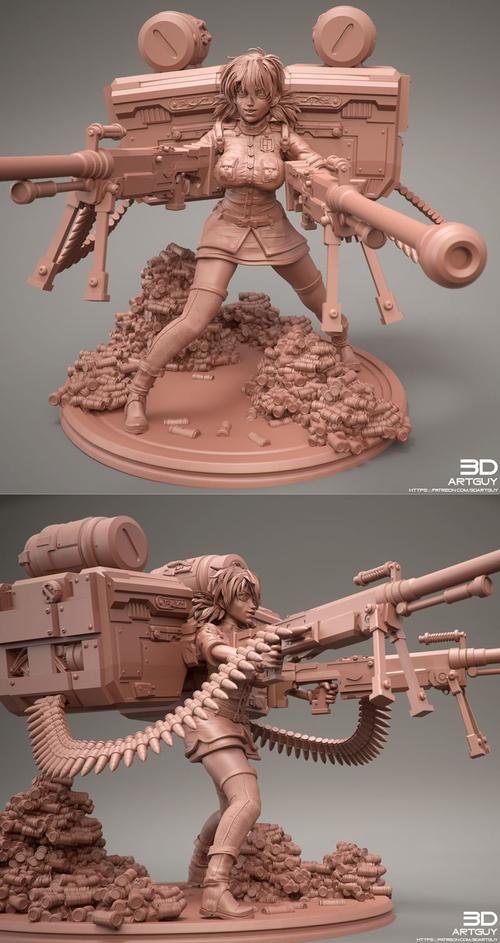 Vampire Soldier Pose One 3D STL 